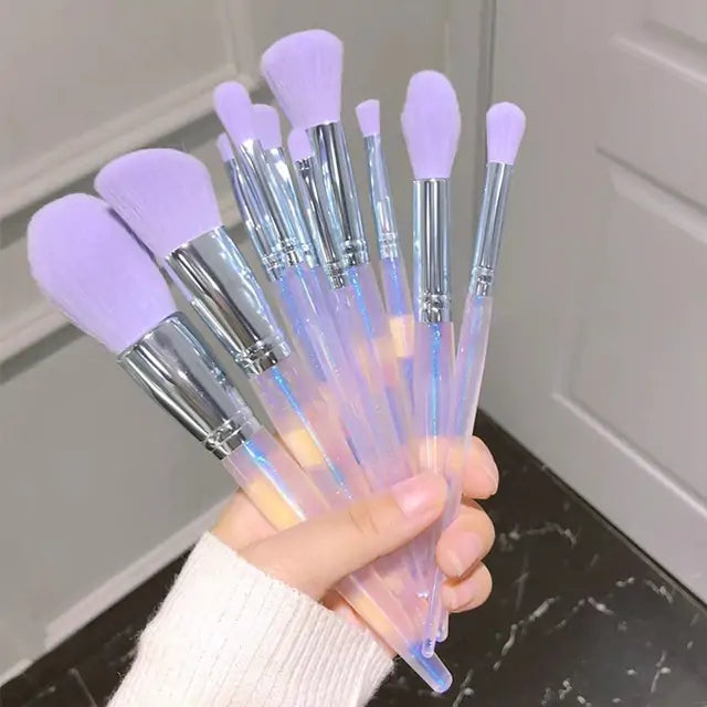 Purple Makeup Brush Set